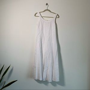 Eileen Fisher White Linen with Slip XS